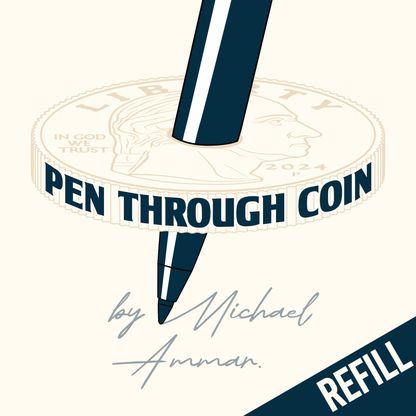 Pen Through Coin by Michael Ammar