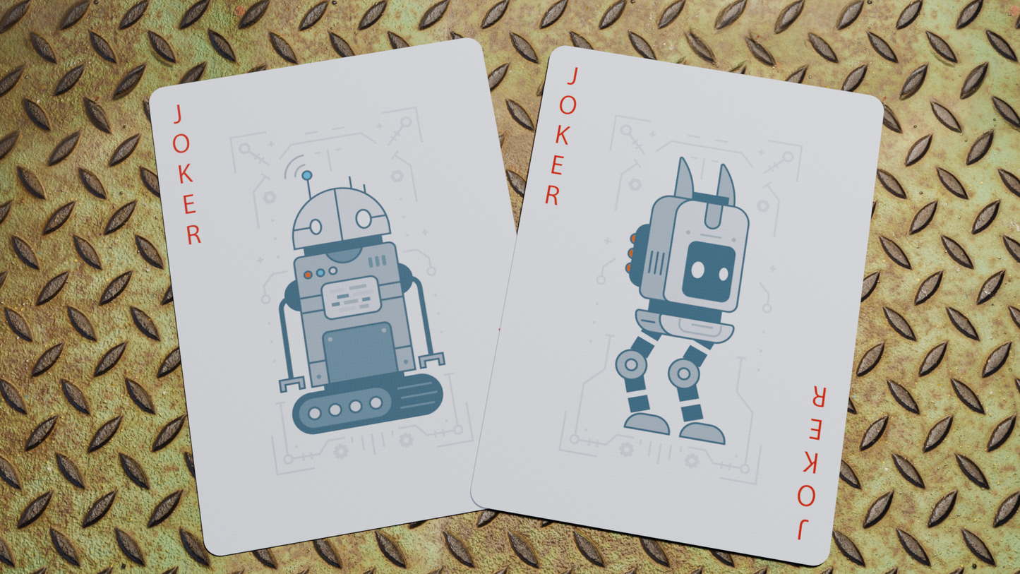 Bicycle Robot Playing Cards